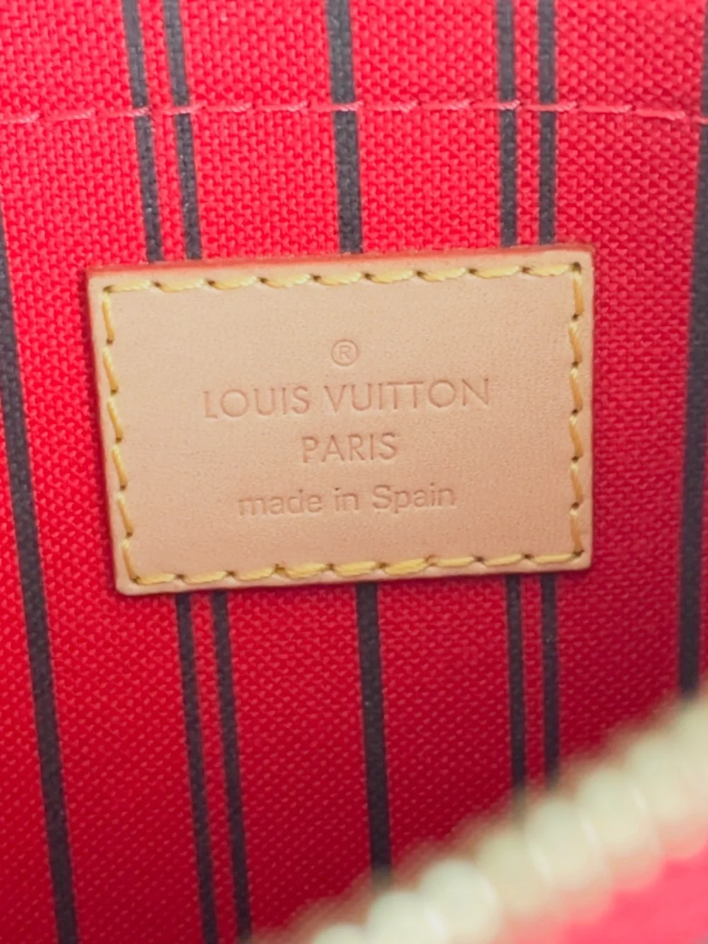 Louis Vuitton LV Monogram Neverfull Pouch